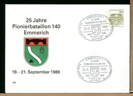 DEUTSCHE - EMMERICH MORITZ Von NASSAU KASERNE - PIONIERBATAILLON 140 - Enveloppes Privées - Neuves