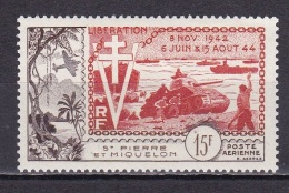 St Pierre Et Mqn  PA N°22* - Unused Stamps