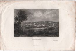 Gravure Ancienne/ JERUSALEM/ Richard En Palestine/ Nyon Sct/ Furne Paris/ Mi-XIXème Siècle    GRAV304 - Prints & Engravings