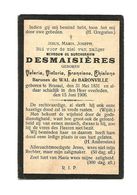 A 71. Mevr. De Burggravin DESMAISIERES Geb. V. Barones De WAL De BARONVILLE -   BRUSSEL 1831 / 1906 - Devotion Images
