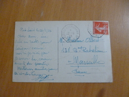 Sur CPA Port Saïd Egypte Cachet Octogonal Marseille à Yokohama N°3 X2 22/06/1927 Pour Marseille - Posta Marittima