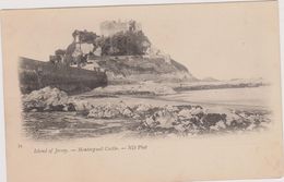 Cpa,ile De La Manche,island Of Jersey,montorgueil Castle,un Paradis Naturel ,chateau Et Roche - Autres & Non Classés