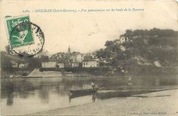 -dpts Div.-ref-YY118- Lot Et Garonne - Meilhan Sur Garonne - Vue Panoramique - Barque - Carte Bon Etat - - Meilhan Sur Garonne