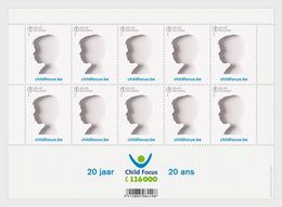 België / Belgium - Postfris / MNH - Sheet Child Focus 2018 - Unused Stamps