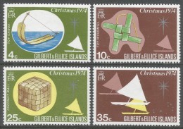 Gilbert And Ellis Islands. 1974 Christmas. MH Complete Set. SG 236-239 - Gilbert & Ellice Islands (...-1979)