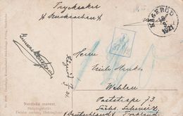 Suède Carte Postale Pour L'Allemagne 1921 - 1920-1936 Franqueo I
