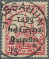 O Deutsche Kolonien - Togo - Britische Besetzung: 1914: 10 Pf. Dunkelkarminrot, OHNE WASSERZEICHEN, Mi - Togo