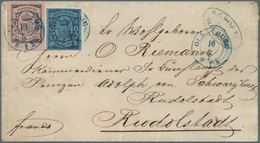 Br Oldenburg - Marken Und Briefe: 1859/61: 2 Gr. Schwarz Auf Rosa, Besonders Breitrandig Geschnitten, M - Oldenburg