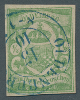 O Oldenburg - Marken Und Briefe: 1861: ⅓ Gr. Blaugrau, Mit Plattenfehler "OLDEIBURG", Frische Farbe, A - Oldenburg