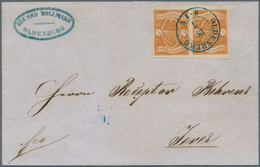 Br Oldenburg - Marken Und Briefe: 1861: ½ Gr. Hellrotbraun, Waagerechtes Paar, Frische Farbe, Allseits - Oldenbourg