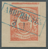 Brfst Oldenburg - Marken Und Briefe: 1861: 2 Gr. Rot, Farbfrisch, Allseits Sehr Breitrandig, Oben Mit Teil - Oldenbourg