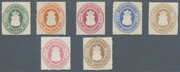 * Oldenburg - Marken Und Briefe: 1862: Wappen ⅓ Gr. - 3 Gr., Eng Durchstochen, Dabei 1 Gr. Und 3 Gr. Z - Oldenburg