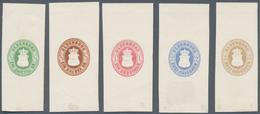 * Oldenburg - Marken Und Briefe: 1862: Wappen ⅓ Gr. - 3 Gr., Probedrucke, Je Abzüge Auf Dünnen Papiers - Oldenburg