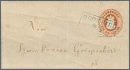 Br Oldenburg - Marken Und Briefe: 1862: Wappen ½ Gr. Orange. Eng Durchstochen, Zwei Briefe Mit Einzelfr - Oldenburg