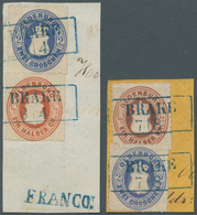 Brfst Oldenburg - Marken Und Briefe: 1862: Wappen ½ Gr. Rotorange, Zusammen Mit Wappen 2 Gr. Blau, Je Eng - Oldenburg
