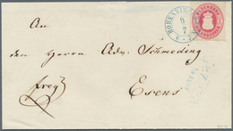 O/Brfst/Br Oldenburg - Marken Und Briefe: 1862: Wappen 1 Gr. Karmin, Weit Durchstochen, Lot Mit 5 Ausgesuchten - Oldenburg