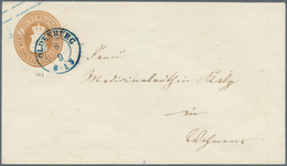 GA Oldenburg - Ganzsachen: 1861: Ganzsachen-Umschläge, Wertstempel Links, ½ Gr. - 3 Gr., Dabei 1 Gr. Do - Oldenbourg