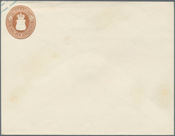 GA Oldenburg - Ganzsachen: 1861: Ganzsachen-Umschlag, Wertstempel Links, ½ Gr. Braun, Großformat, Ungeb - Oldenburg