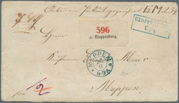 GA Oldenburg - Ganzsachen: 1863/64: Ganzsachen-Umschlag 1 Gr., Wertstempel Rechts, Lange Gummierung, Lo - Oldenburg