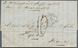Br China: 1866 Entire Letter (Silk & Exchange Report) From Shanghai To Lyon, France "FORWARDED BY/CARTE - Other & Unclassified