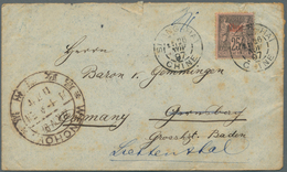 Br China: 1897, WENCHOW, 22.NOV.97, Dollar Chop On Cover With Manuscript Sender "Wen-Cheo" On Reverse, - Other & Unclassified