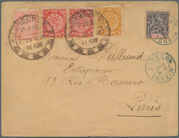 Br China: 1899. Envelope Addressed To France Bearing Chinese Imperial Post SG 109, 1c Ochre, SG 110, 2c - Altri & Non Classificati