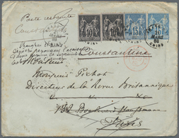 GA China - Fremde Postanstalten / Foreign Offices: 1883, French P.O. Shanghai, STATIONERY ENVELOPE 15c. - Other & Unclassified