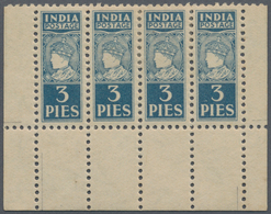 * Indien: 1942 (c.) BANTAM ESSAY: King Edward VIII. Essay 3p. Slate, On Multiple Star Watermarked Pape - Andere & Zonder Classificatie