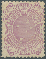 * Brasilien: 1890, 100r. Lilac, Rare Wide Perforation 11, Fresh Colour, Normally Perforated With Some - Other & Unclassified