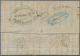 Br Dänisch-Westindien: 1846. Stamp-less Envelope Written From Guayana (French) Dated '24th Feb. 1846' A - Denmark (West Indies)