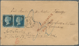 Br Falklandinseln: 1857 Cover Endorsed "Port Stanley/18 November 1857" And Sent By Falkland Lslands Com - Falkland Islands