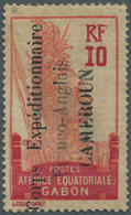 * Kamerun: 1915 French Occupation: "Corps Expéditionnaire/Franco-Anglais/CAMERUN" Overprint In Black, - Cameroun (1960-...)