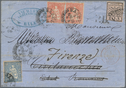 Br Italien - Altitalienische Staaten: Kirchenstaat: 1866: Bale To Civitivecchia Franked With 2x 30 C Re - Estados Pontificados