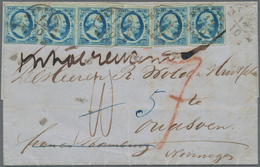 Br Niederlande: 1858 Entire Letter From Harlingen To Norway Via Hamburg, Germany Franked With 1852 King - Cartas & Documentos