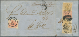 Br Österreich: 1850/1854: 3 Kr. Rosarot, Maschinenpapier, Type IIIb, Farbfrisches Und Breitrandiges Lux - Nuevos