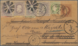 GA Österreich: 1882 Frankaturkombination Österreich/Brasilien. Eingeschriebene 2 Kr Ganzsachenkarte, En - Ongebruikt