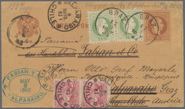 GA Österreich: 1883. GRAZ Nach VALPARAISO Und Zurück. Österreichische 2 Kr Ganzsachenkarte Mit 2x 3 Kr - Nuevos