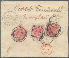 Br Österreich: 1903, Post Nach "TANGA VIA SAMOA", Brief Mit Vier Werten 10 H. Rosa/schwarz Vs. Und Rs., - Nuevos