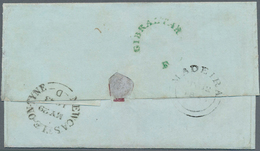 Br Portugal - Madeira: 1843. Madeira To NEWCASTLE. Long Family Letter While En Route To India. On Back - Madeira