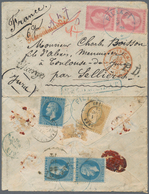 Br Rumänien: 1875 Registered Cover From Filiași To Toulouse-du-Jura, France Via Austria And Sellières, - Cartas & Documentos