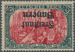 ** Bayern - Marken Und Briefe: 1919: 5Mk "Freistaat Bayern" Mit Kopfstehenden Aufdruck In Postfrischer - Other & Unclassified