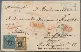 Br Hannover - Marken Und Briefe: 1856, 16. Nov.: Einschreibbrief Aus Peine Nach Neufchateu, Frankreich - Hanover