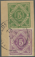 Brfst Württemberg - Marken Und Briefe: 1875: 5 Pfg Dunkelrotviolett Ungezähnt - Sogen. "Lippoldsweiler-Pro - Andere & Zonder Classificatie