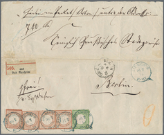 Br Deutsches Reich - Brustschild: 1872: 1 Kr. Gelblichgrün, Kleiner Schild, Sowie 9 Kr. Rötlichbraun, G - Nuevos