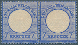 * Deutsches Reich - Brustschild: 1872, Freimarken 7 Kreuzer Kleiner Schild Grauultramarin Im Waagerech - Unused Stamps