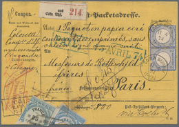 Br Deutsches Reich - Brustschild: 1872, 2 Gr Graublau Im Waagerechten Paar Und 5 Gr Ockerbraun, Senkrec - Neufs