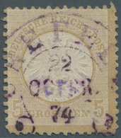 O Deutsches Reich - Brustschild: 1872, 5 Gr. Großer Brustschild Mit Sehr Seltenem Violettem Hufeisenst - Nuevos