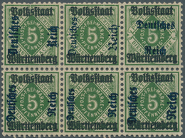 **/* Deutsches Reich - Dienstmarken: 1920, Aufdruck-Proben Für Die In Württemberg Verwendeten Dienstmarke - Service