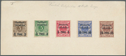 (*) Deutsch-Ostafrika: 1893: 3-50 Pfg. Krone/Adler, Die Komplette Serie Von Fünf Werten Mit Waagerechtem - Afrique Orientale