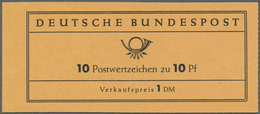 ** Bundesrepublik - Markenheftchen: 1960: Heuss-Versuchs-Markenheftchen, Fluoreszierendes Papier, Ersta - Autres & Non Classés